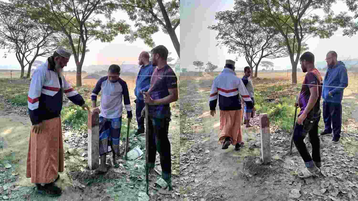 প্লটিং এর কাজ দ্রুত এগিয়ে চলছে ইসলামনগর আবাসিক প্রকল্পে