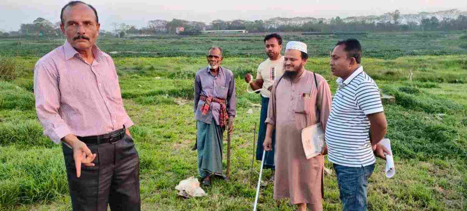 ইসলামনগর আবাসিক প্রকল্পের মাটি ভরাট কাজের ২য় পর্যায় আজ শুভ সূচনা